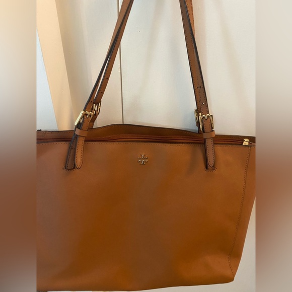 Tory Burch Brown Leather Tote Bag - Picture 1 of 12